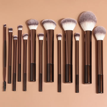 13PCS Makeup Brush Set Foundation Concealer Powder Eyeshadow Blush Brush Kabuki Blending Cosmetic Beauty Tool for Face